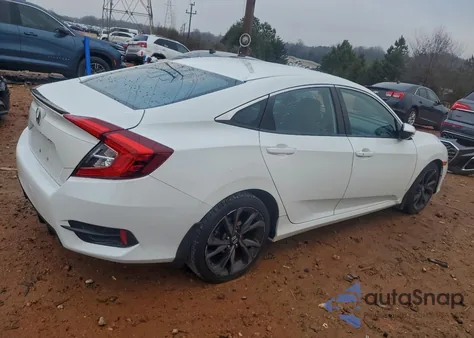 2019 Honda Civic Sport z USA, uszkodzony, nr VIN 19XFC2F80KE015795